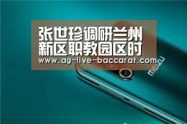 张世珍调研兰州新区职教园区时强调 科学配置资源全面提升水平 努力打造一流职业教育品牌_软件下载(图2) AG真人